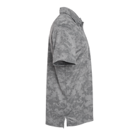 Adidas Men's All Over Camo Print Polo, Grey Three, Right Sleeve view