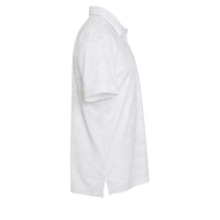 Adidas Men's All Over Camo Print Polo, White, Right Sleeve view