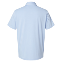 Adidas Men's Blended Polo, Blue Dawn Melange, Back view