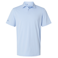 Adidas Men's Blended Polo, Blue Dawn Melange, Front view