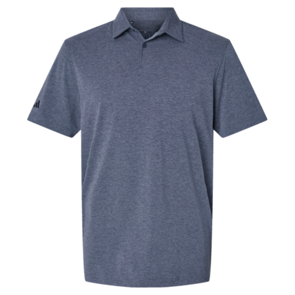 Adidas Men's Blended Polo, Collegiate Navy Melange, Front view
