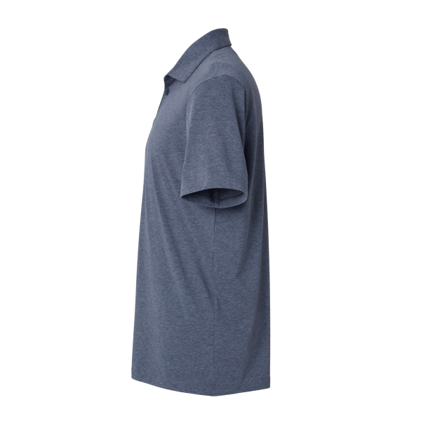 Adidas Men's Blended Polo, Collegiate Navy Melange, Left Sleeve view