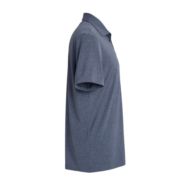 Adidas Men's Blended Polo, Collegiate Navy Melange, Right Sleeve view