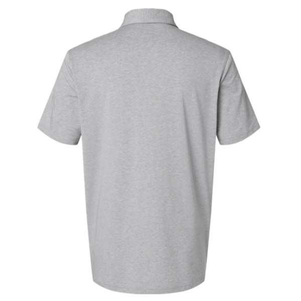 Adidas Men's Blended Polo, Grey Three Melange, Back view