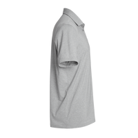 Adidas Men's Blended Polo, Grey Three Melange, Right Sleeve view