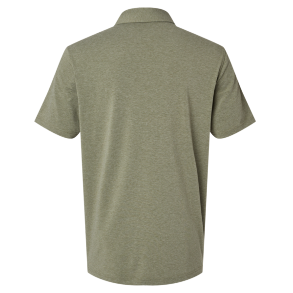 Adidas Men's Blended Polo, Olive Strata Melange, Back view