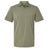 Adidas Men's Blended Polo, Olive Strata Melange, Front view