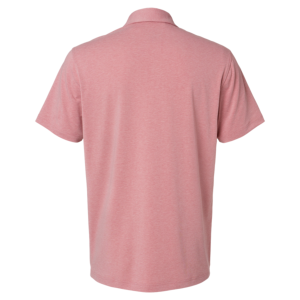 Adidas Men's Blended Polo, Pink Strata Melange, Back view