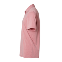 Adidas Men's Blended Polo, Pink Strata Melange, Left Sleeve view