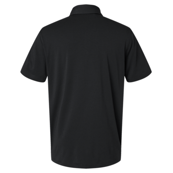 Adidas Men's Blended Polo, Solid Black, Back view