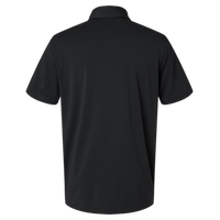 Adidas Men's Blended Polo, Solid Black, Back view