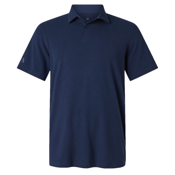 Adidas Men's Blended Polo, Solid Collegiate Navy, Front view