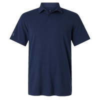 Adidas Men's Blended Polo, Solid Collegiate Navy, Front view