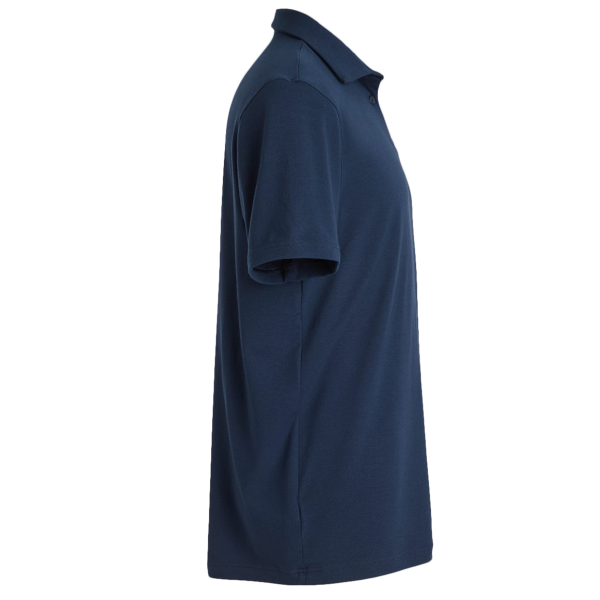 Adidas Men's Blended Polo, Solid Collegiate Navy, Right Sleeve view