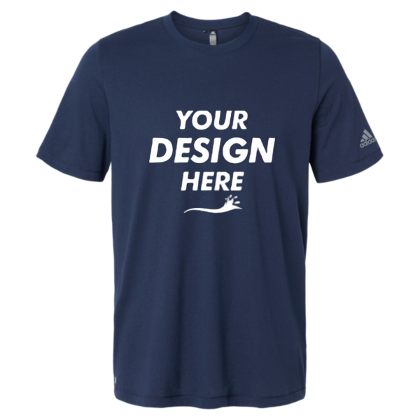Adidas Men's Blended T-Shirt, Collegiate Navy, Front view, Mockup