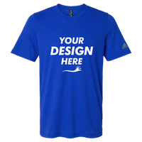 Adidas Men's Blended T-Shirt, Collegiate Royal, Front view, Mockup