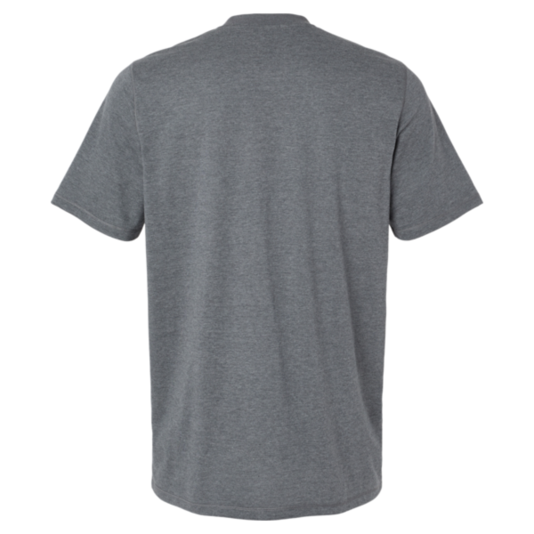 Adidas Men's Blended T-Shirt, Dark Grey Heather, Back view