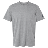 Adidas Men's Blended T-Shirt, Medium Grey Heather, Front view