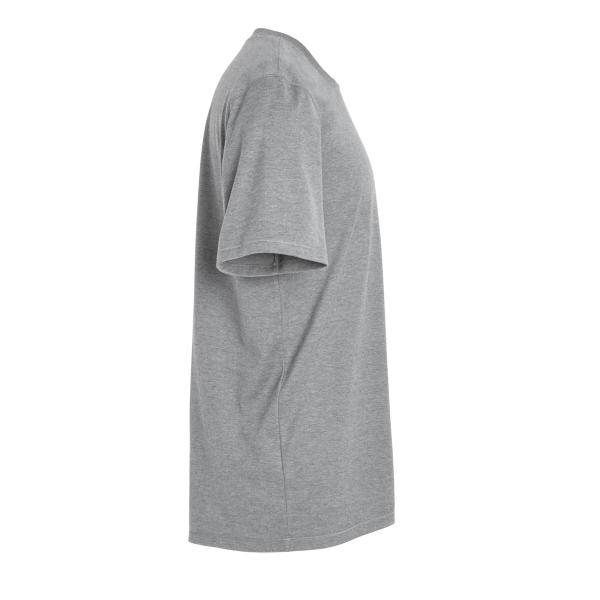 Adidas Men's Blended T-Shirt, Medium Grey Heather, Right Sleeve view