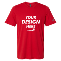 Adidas Men's Blended T-Shirt, Power Red, Front view, Mockup