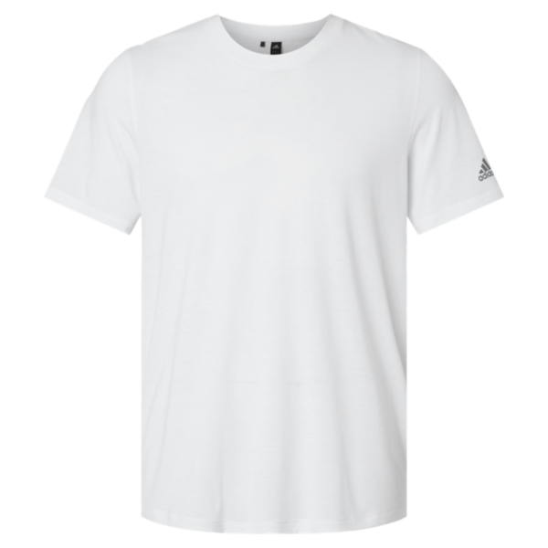Adidas Men's Blended T-Shirt, White, Front view