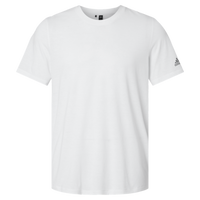 Adidas Men's Blended T-Shirt, White, Front view