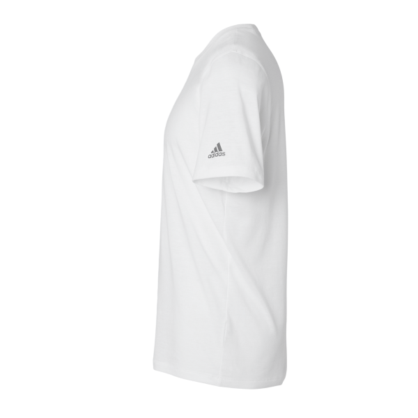 Adidas Men's Blended T-Shirt, White, Left Sleeve view