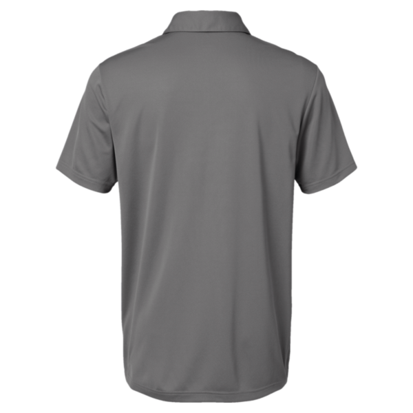Adidas Men's Camo Chest Print Polo, Grey Three, Back view