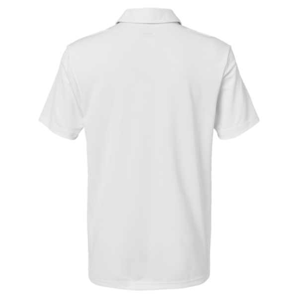 Adidas Men's Camo Chest Print Polo, White, Back view