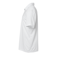 Adidas Men's Camo Chest Print Polo, White, Left Sleeve view