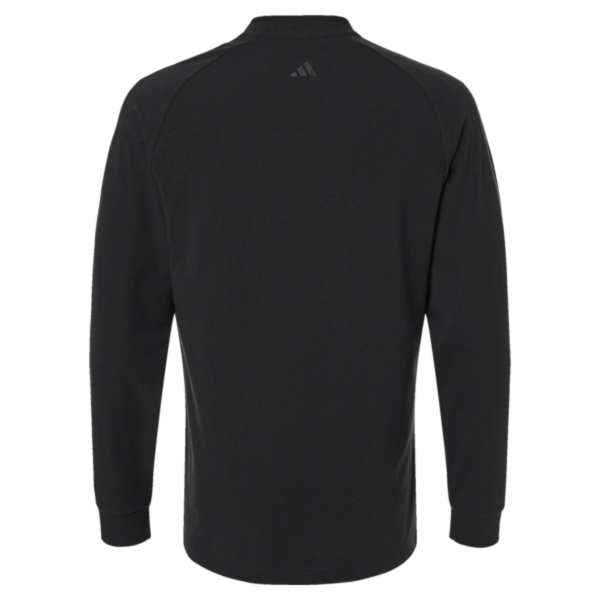 Adidas Men's Henley Long Sleeve T-Shirt, Black, Back view