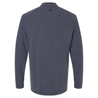 Adidas Men's Henley Long Sleeve T-Shirt, Collegiate Navy Melange, Back view
