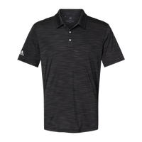 Adidas Men's Mélange Polo, Black Melange, Front view