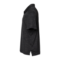 Adidas Men's Mélange Polo, Black Melange, Left Sleeve view