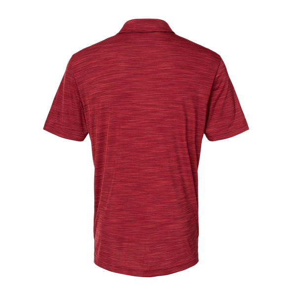 Adidas Men's Mélange Polo, Collegiate Burgundy Melange, Back view