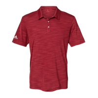Adidas Men's Mélange Polo, Collegiate Burgundy Melange, Front view