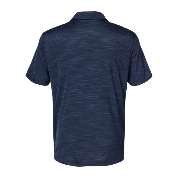 Adidas Men's Mélange Polo, Collegiate Navy Melange, Back view