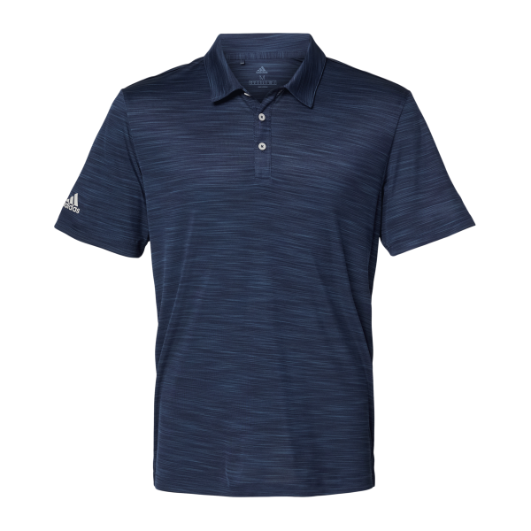Adidas Men's Mélange Polo, Collegiate Navy Melange, Front view