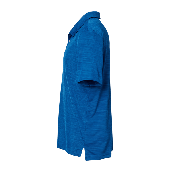 Adidas Men's Mélange Polo, Collegiate Royal Melange, Left Sleeve view