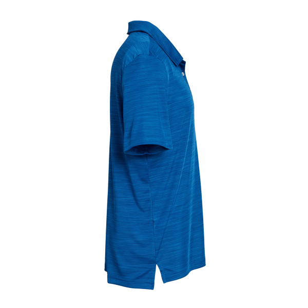 Adidas Men's Mélange Polo, Collegiate Royal Melange, Right Sleeve view