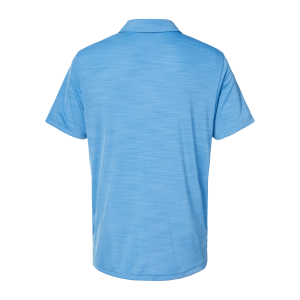 Adidas Men's Mélange Polo, Lucky Blue Melange, Back view
