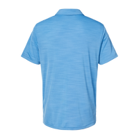 Adidas Men's Mélange Polo, Lucky Blue Melange, Back view