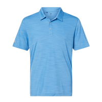 Adidas Men's Mélange Polo, Lucky Blue Melange, Front view
