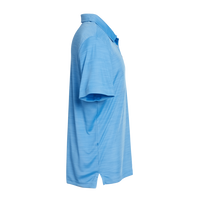 Adidas Men's Mélange Polo, Lucky Blue Melange, Right Sleeve view