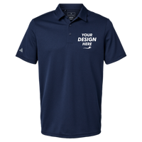 Adidas Men's Micro Piqué Polo, Collegiate Navy, Front view, Mockup