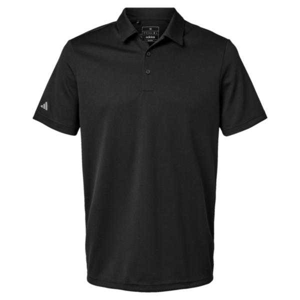 Adidas Men's Micro Piqué Polo, Black, Front view