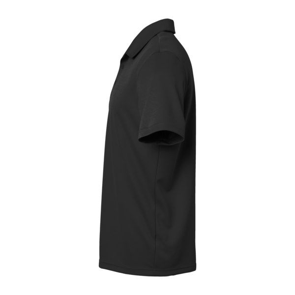 Adidas Men's Micro Piqué Polo, Black, Left Sleeve view