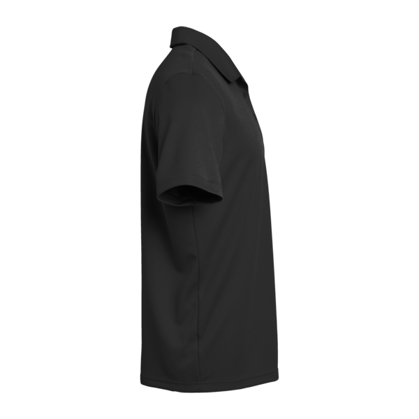 Adidas Men's Micro Piqué Polo, Black, Right Sleeve view