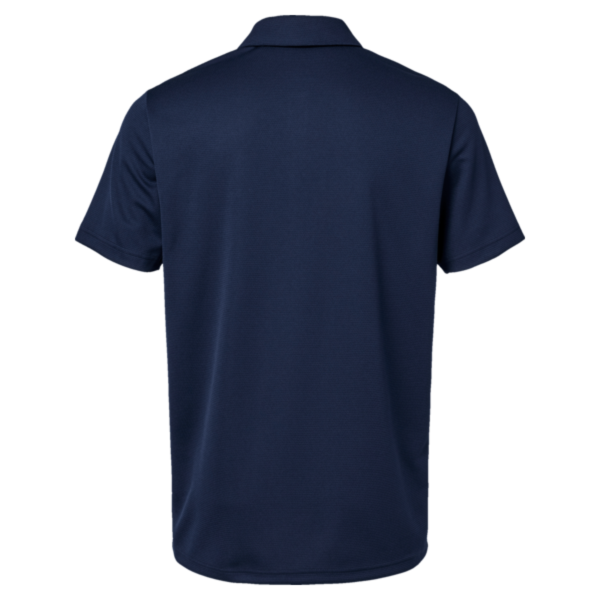 Adidas Men's Micro Piqué Polo, Collegiate Navy, Back view