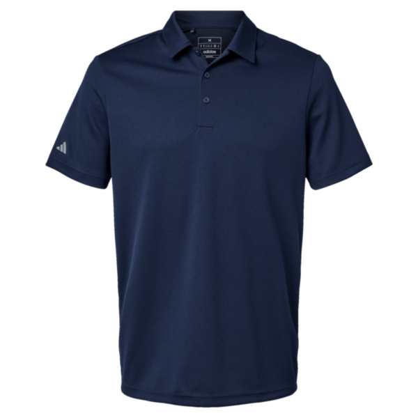 Adidas Men's Micro Piqué Polo, Collegiate Navy, Front view